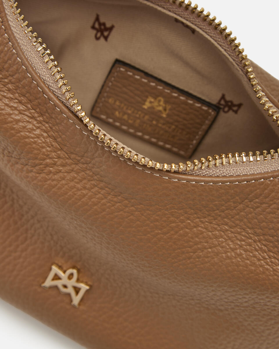 SMALL HOBO BAG Desert  - Shoulder Bags - Women's Bags - Bags - Cuoieria Fiorentina