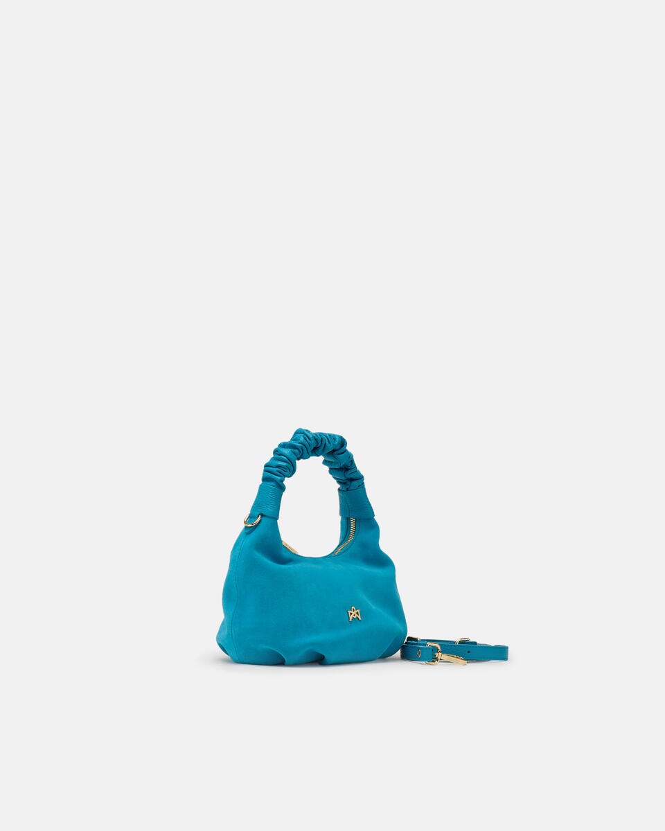 Chop small hobo Turchese  - Borse A Spalla - Borse Donna - Borse - Cuoieria Fiorentina