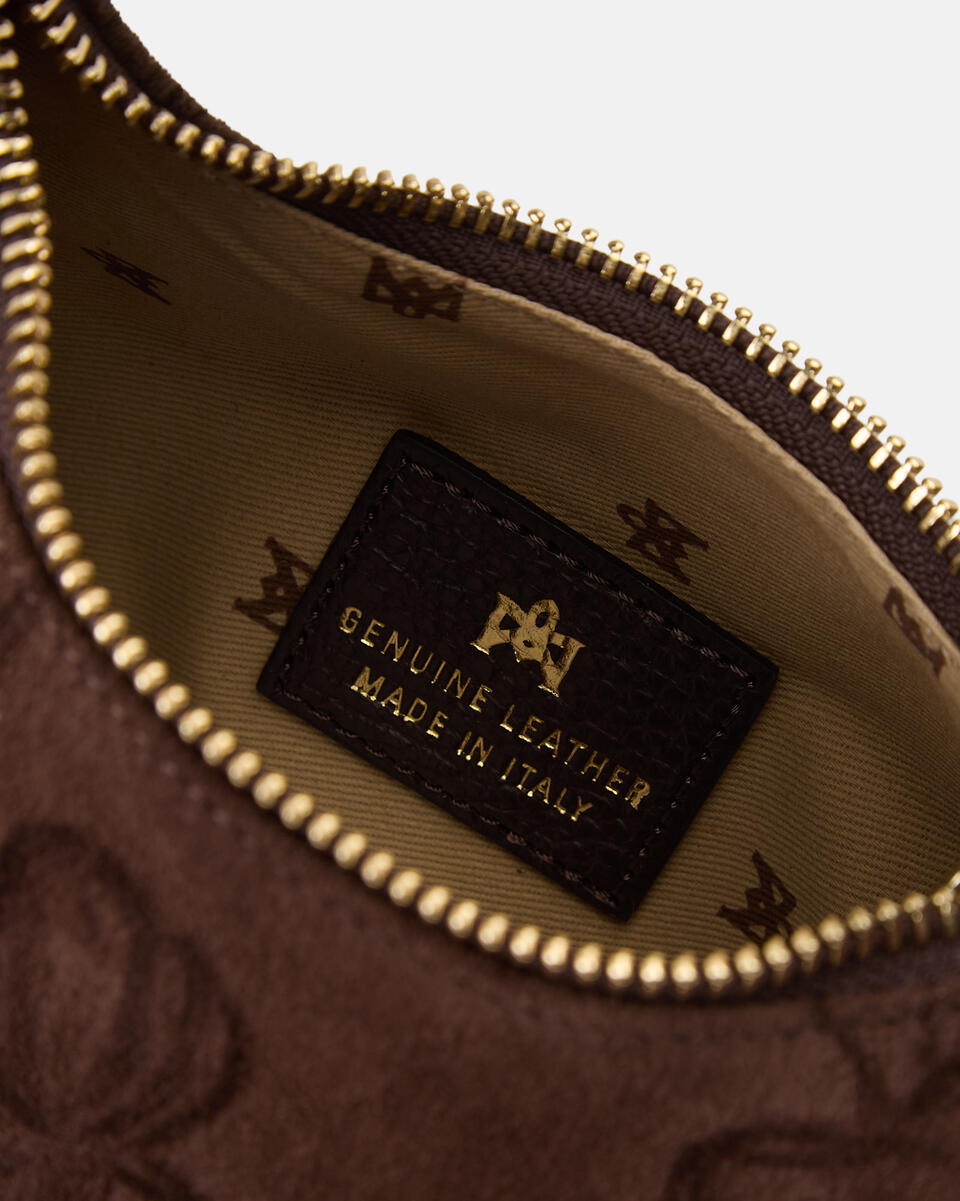 SMALL HOBO BAG Chocolate  - Tote Bags - Women's Bags - Bags - Cuoieria Fiorentina