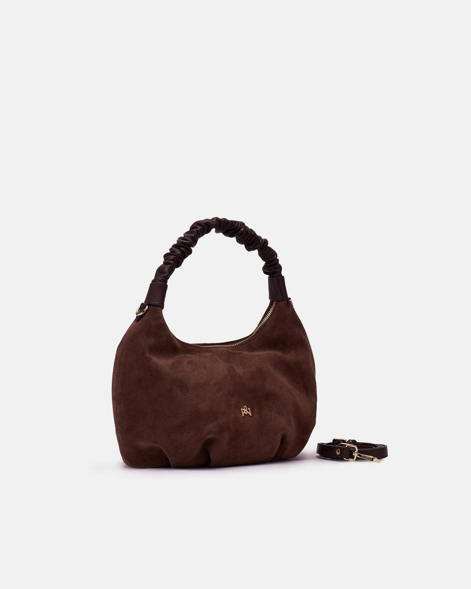 HOBO BAG Chocolate  - Tote Bags - Women's Bags - Bags - Cuoieria Fiorentina