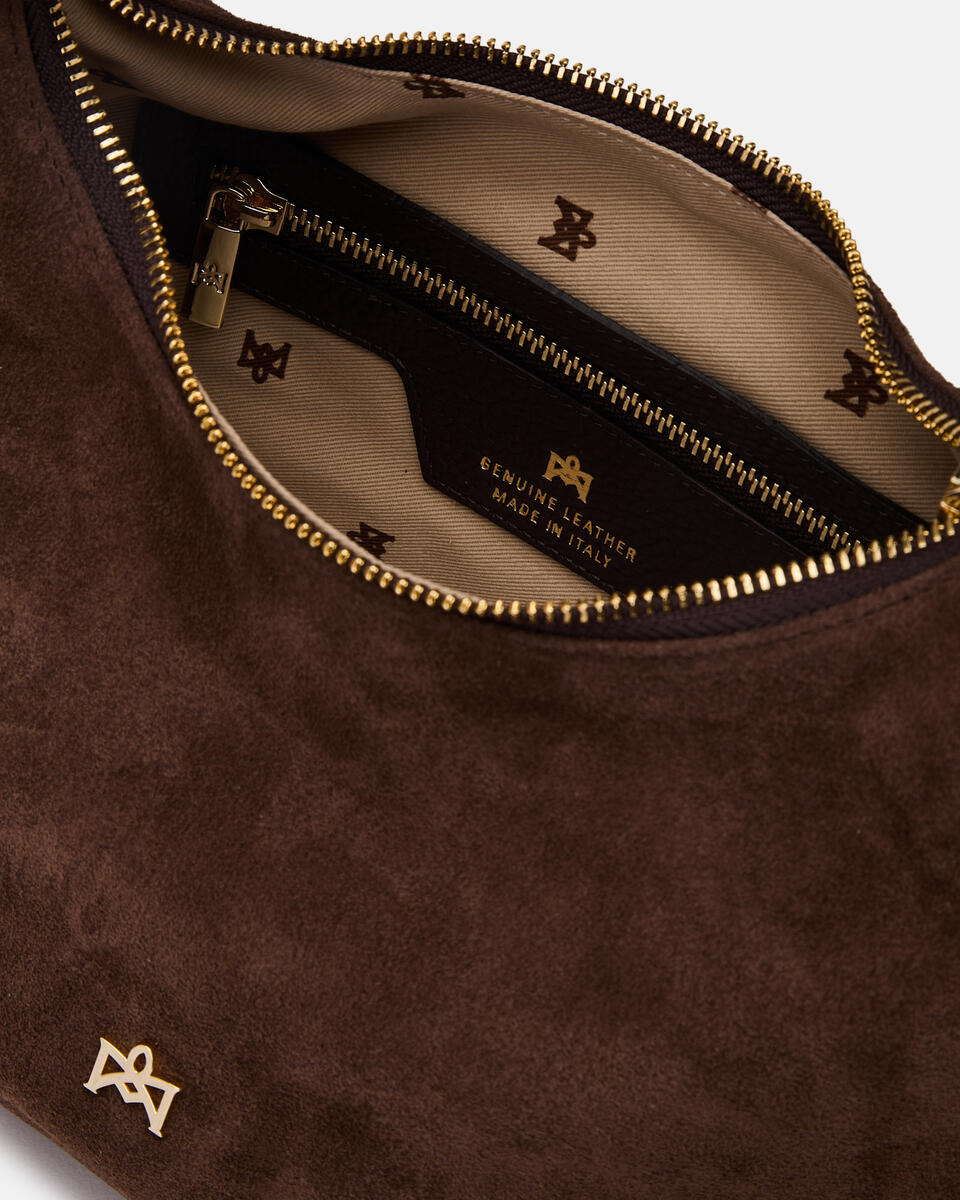HOBO BAG Chocolate  - Tote Bags - Women's Bags - Bags - Cuoieria Fiorentina