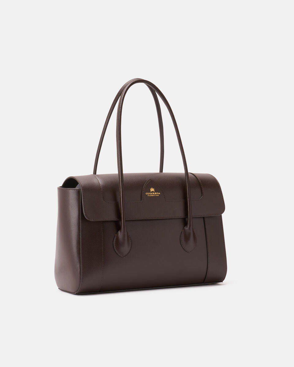 SHOPPING BAG Dark brown  - Shopping - Women's Bags - Bags - Cuoieria Fiorentina