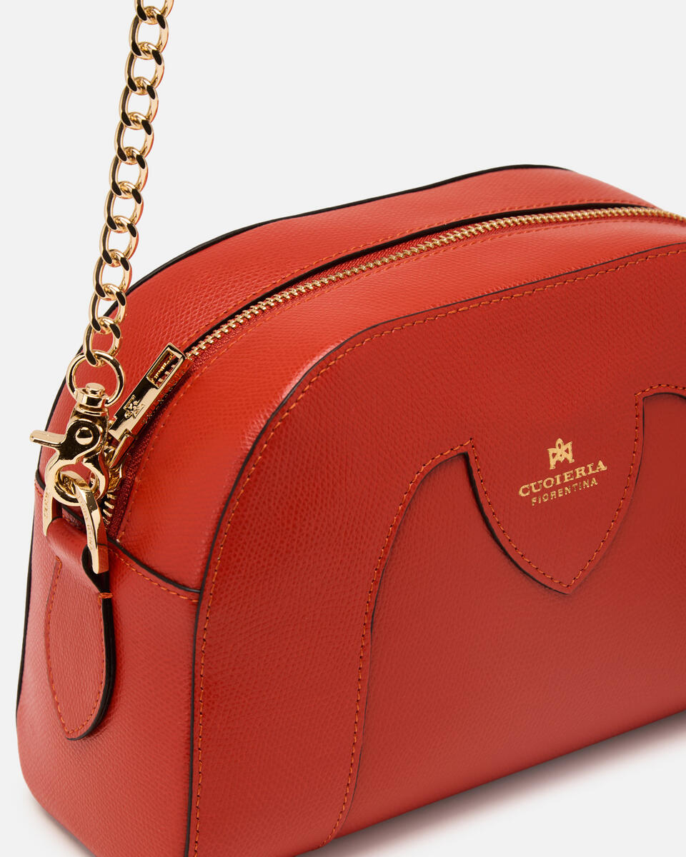 CAMERA BAG Burnt orange  - Crossbody Bags - Women's Bags - Bags - Cuoieria Fiorentina