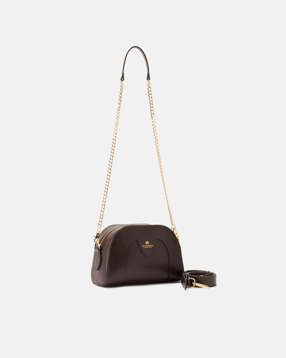 CAMERA BAG Dark brown  - Clutch Bags - Women's Bags - Bags - Cuoieria Fiorentina