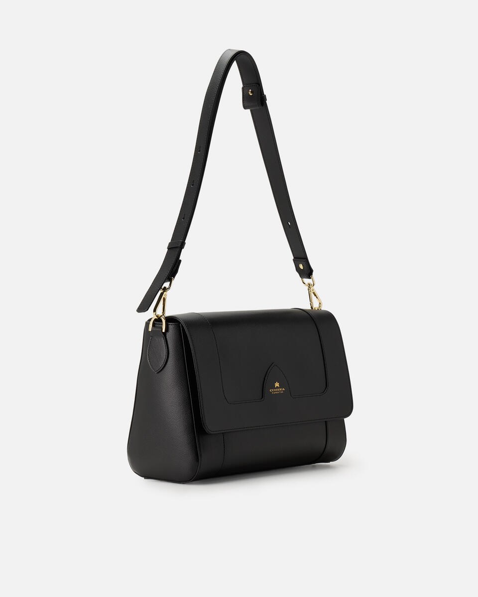 Astrid flap bag Nero  - Borse A Spalla - Borse Donna - Borse - Cuoieria Fiorentina