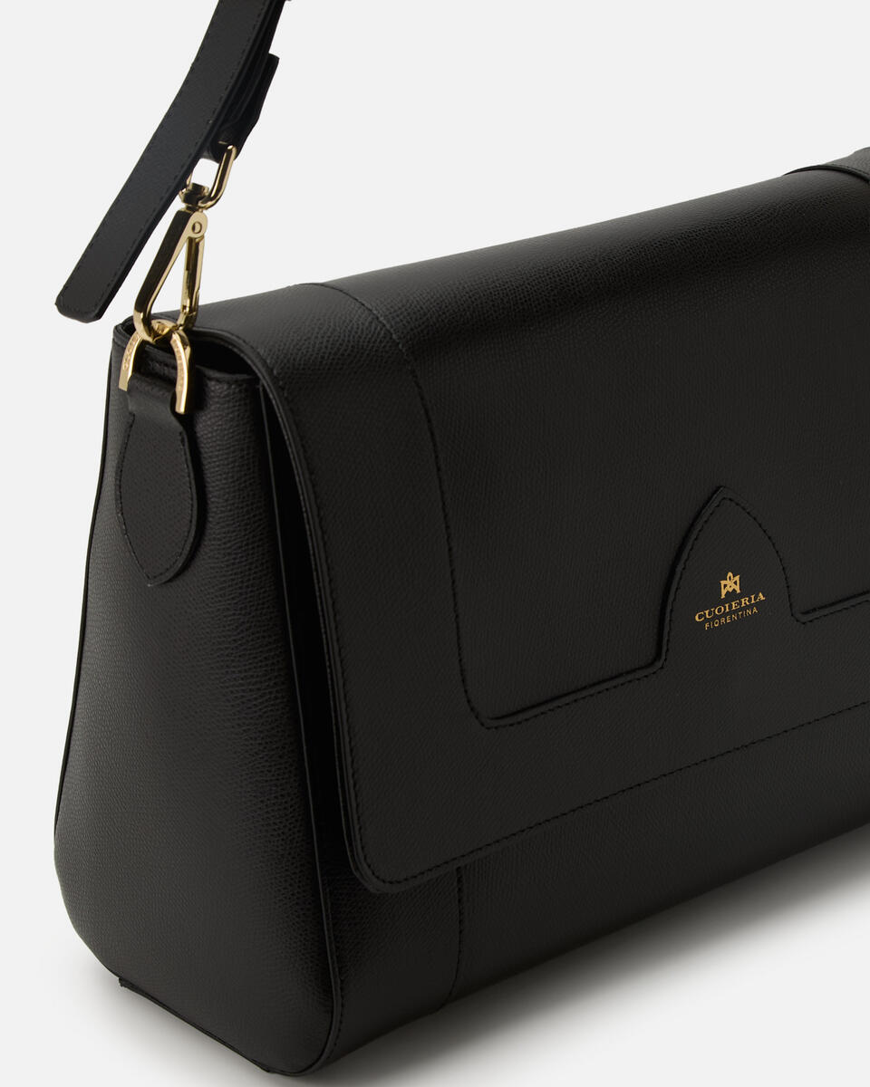 Astrid flap bag Nero  - Borse A Spalla - Borse Donna - Borse - Cuoieria Fiorentina