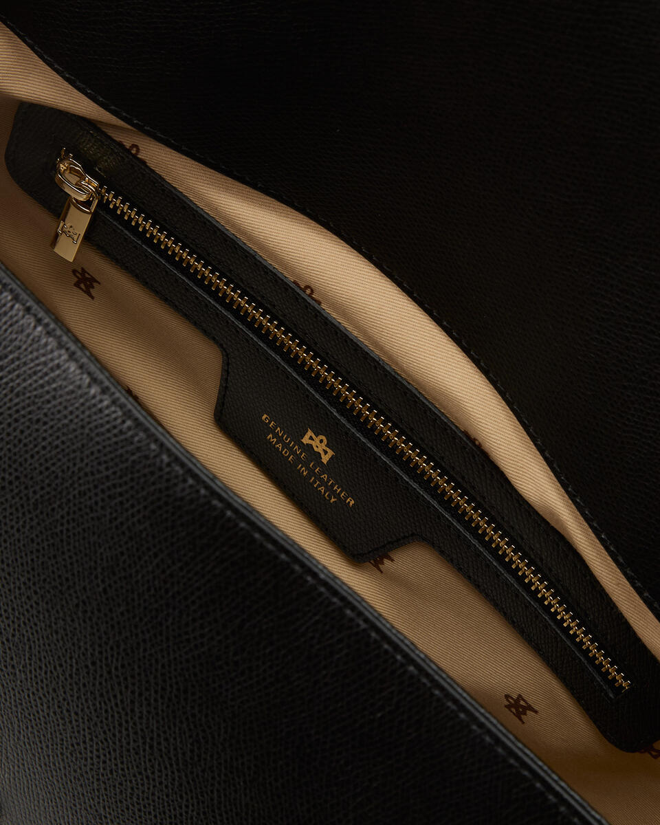 Astrid flap bag Nero  - Borse A Spalla - Borse Donna - Borse - Cuoieria Fiorentina