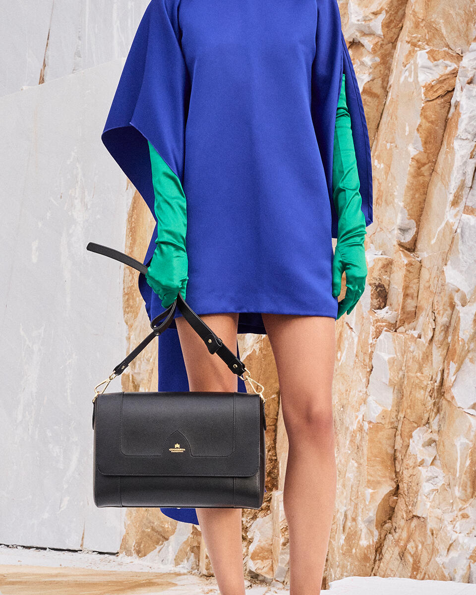 FLAP BAG Dark brown  - Shoulder Bags - Women's Bags - Bags - Cuoieria Fiorentina