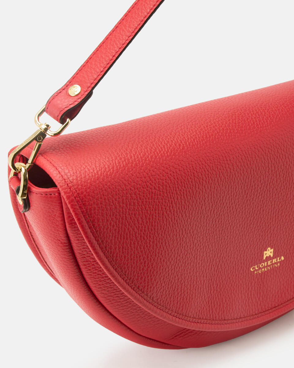 Dora large flap Tomato  - Messenger - Borse Donna - Borse - Cuoieria Fiorentina