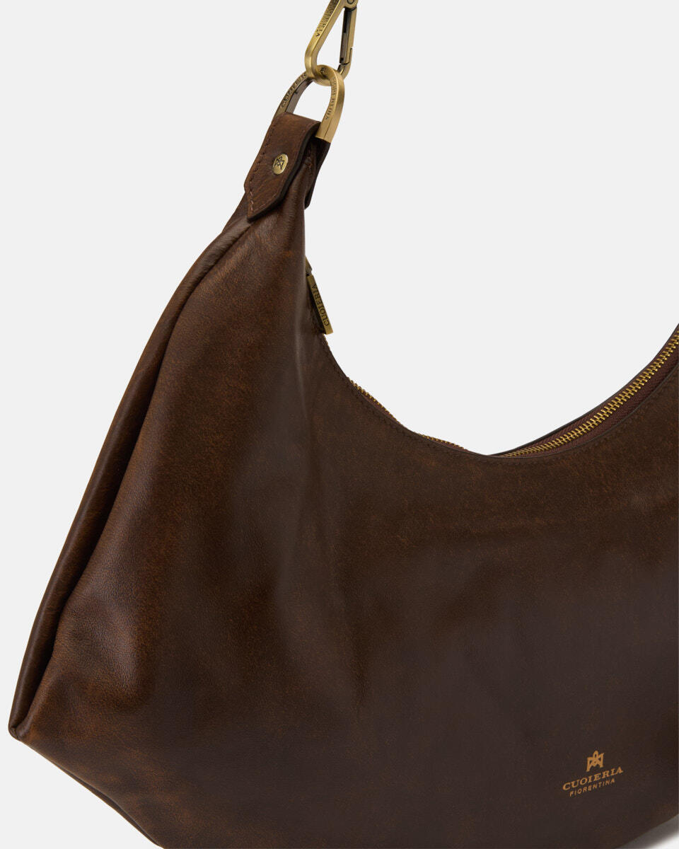 HOBO BAG Caramel  - Shoulder Bags - Women's Bags - Bags - Cuoieria Fiorentina
