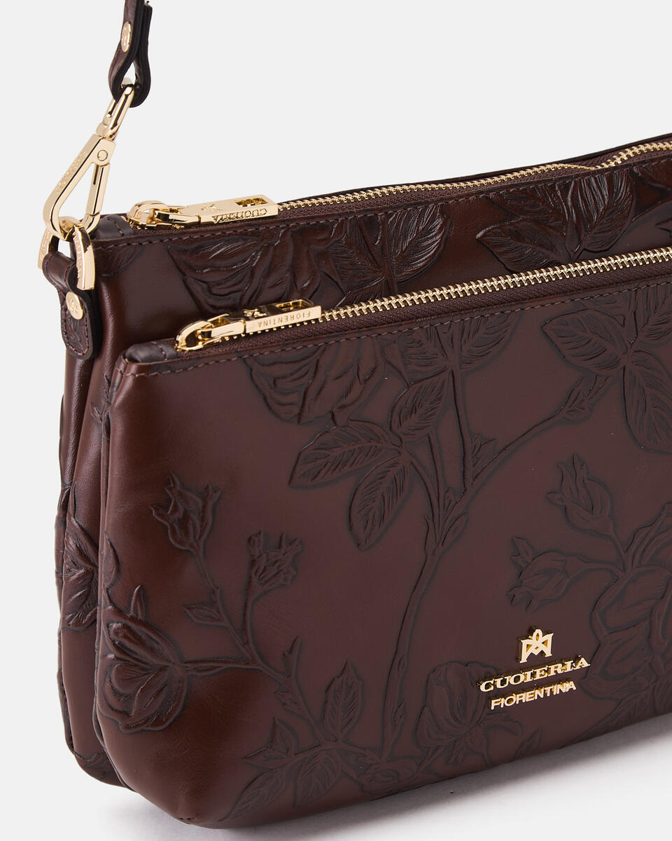 POUCH Mahogany  - Crossbody Bags - Women's Bags - Bags - Cuoieria Fiorentina