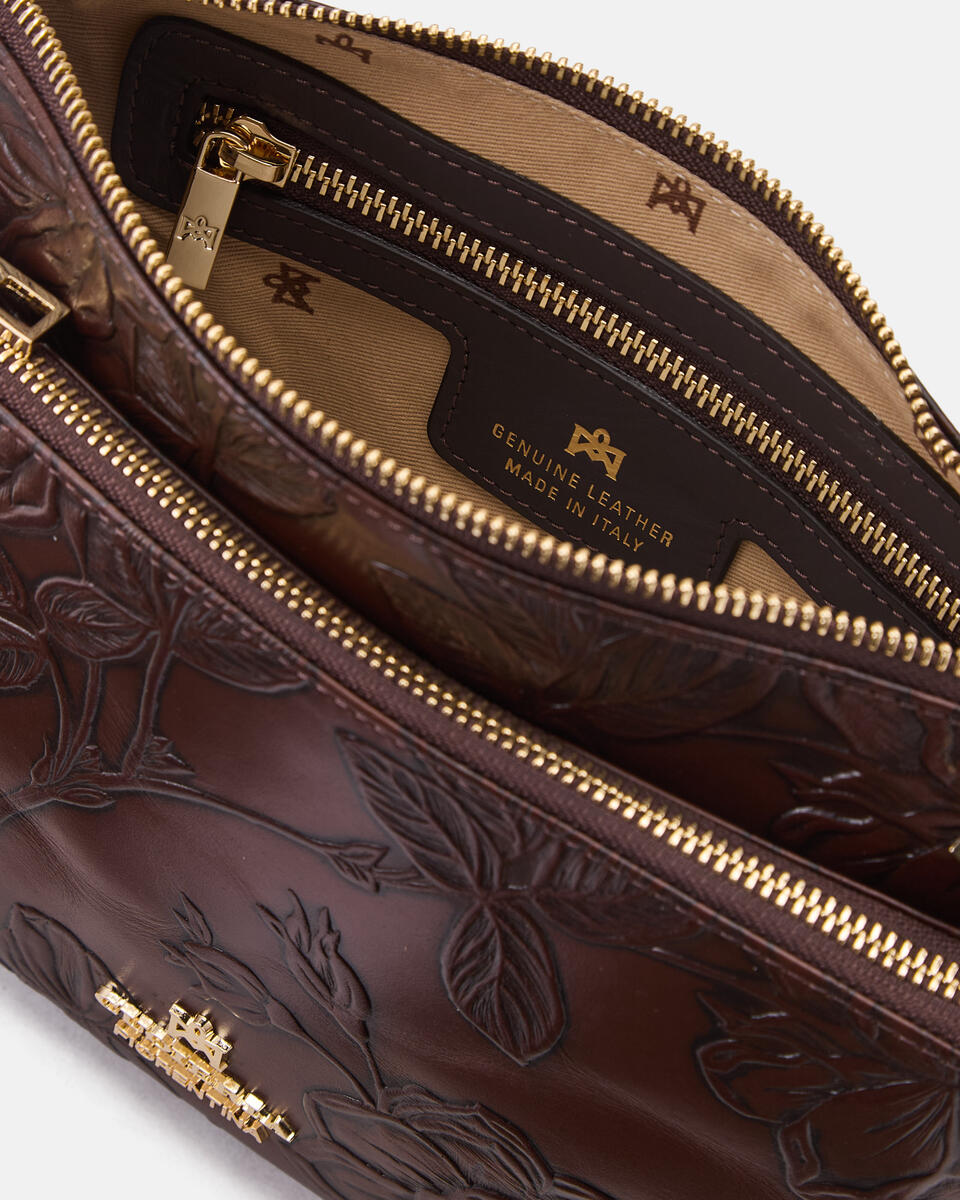 POUCH Mahogany  - Crossbody Bags - Women's Bags - Bags - Cuoieria Fiorentina
