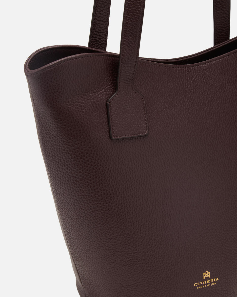 SHOPPING BAG Coffee  - Shopping - Women's Bags - Bags - Cuoieria Fiorentina