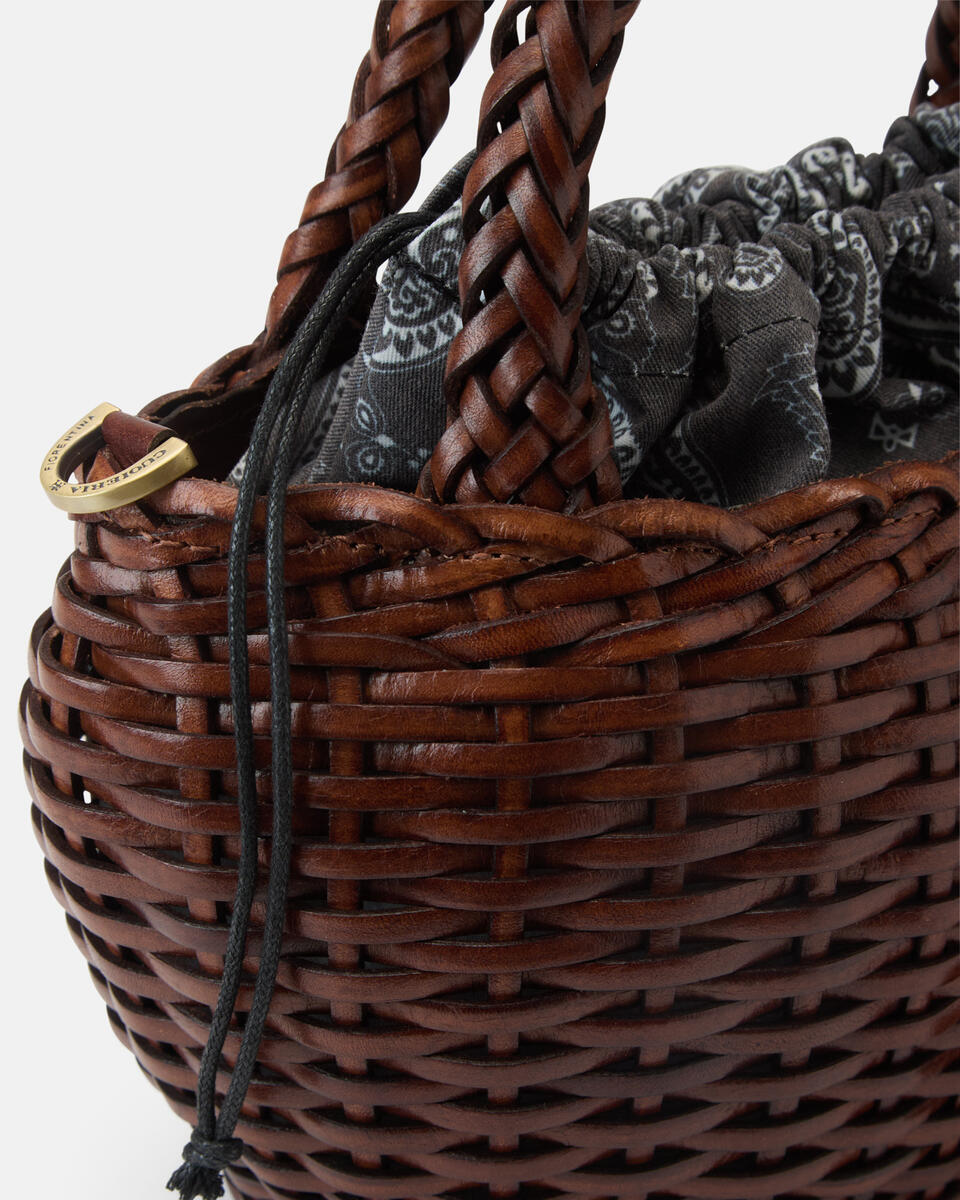 SMALL TOTE BAG Brown  - Tote Bags - Women's Bags - Bags - Cuoieria Fiorentina