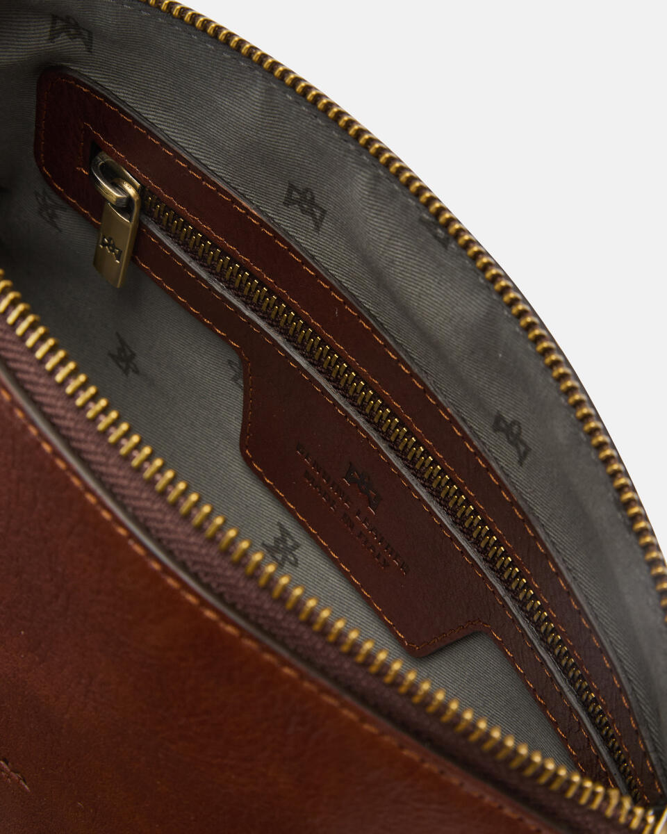 POCHETTE Brown  - Clutch Bags - Men's Bags - Bags - Cuoieria Fiorentina