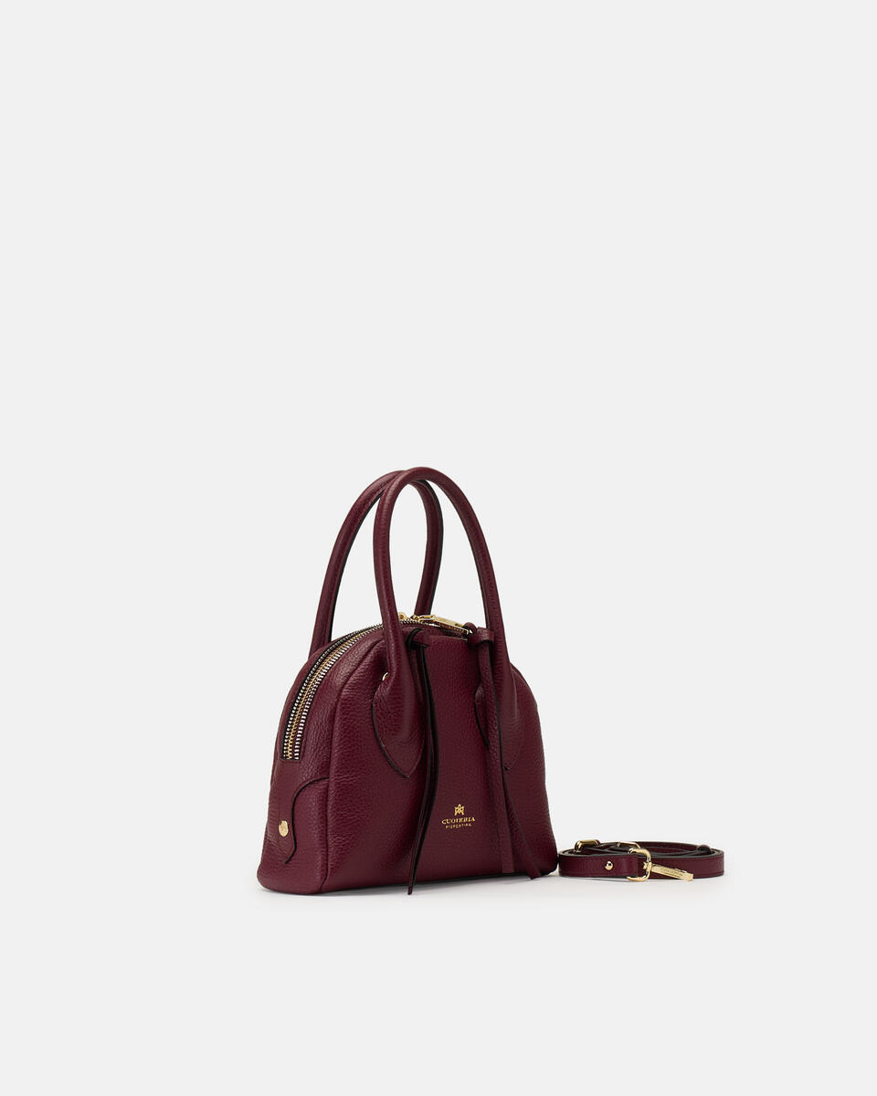 Lua Small Bowling bag Bordeaux  - Mini Bag - Borse Donna - Borse - Cuoieria Fiorentina
