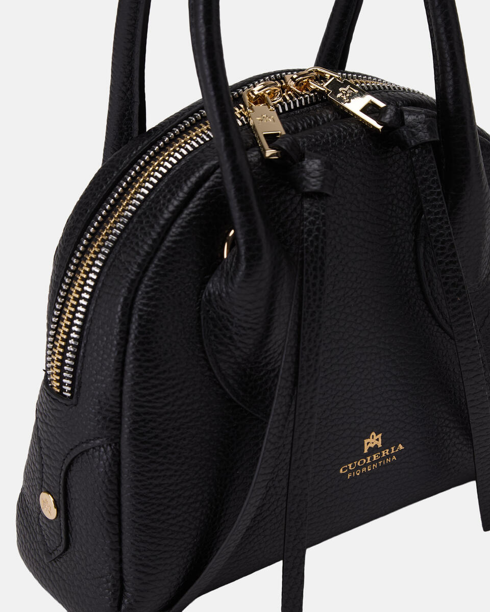 SMALL BOWLING BAG Black  - Mini Bags - Women's Bags - Bags - Cuoieria Fiorentina