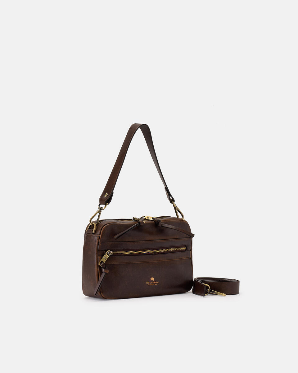 Cameron Small Camera Bag Vitello Texas Caramel  - Borse A Spalla - Borse Donna - Borse - Cuoieria Fiorentina