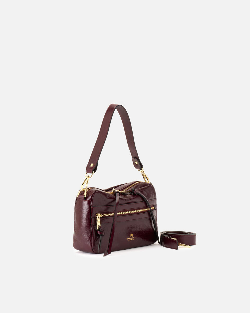 CAMERA BAG Black cherry  - Shoulder Bags - Women's Bags - Bags - Cuoieria Fiorentina