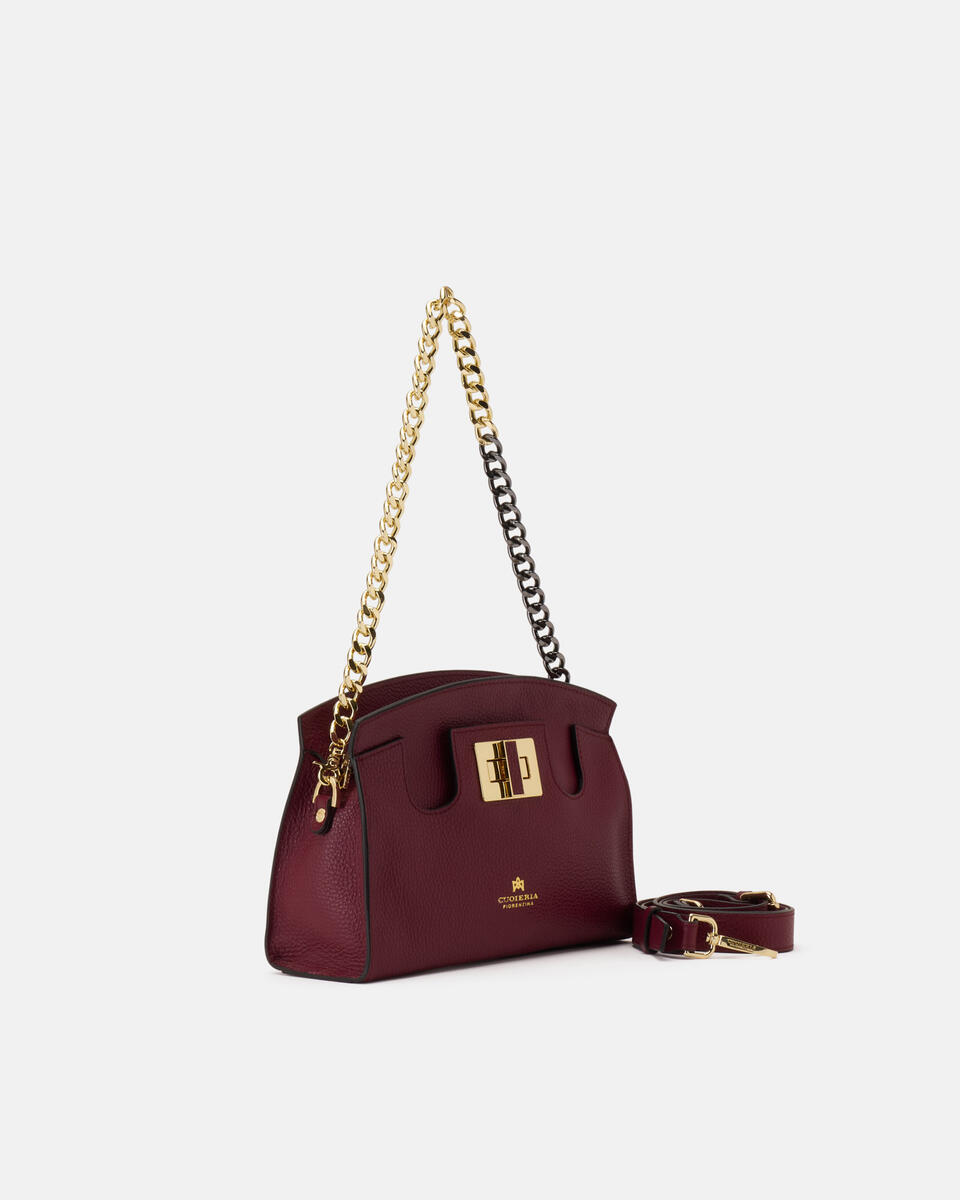 Bella Soft Pouch Bordeaux  - Pochette - Borse Donna - Borse - Cuoieria Fiorentina