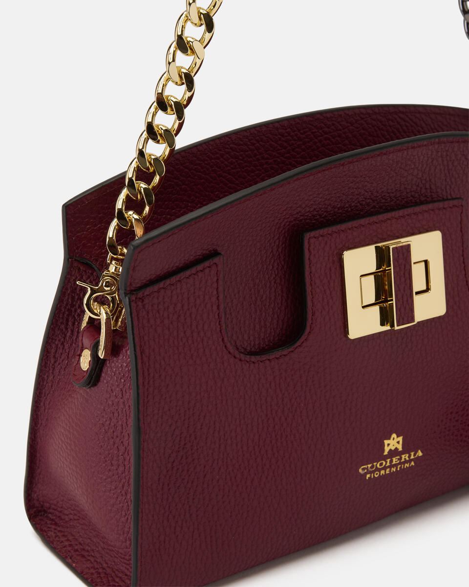 Bella Soft Pouch Bordeaux  - Pochette - Borse Donna - Borse - Cuoieria Fiorentina
