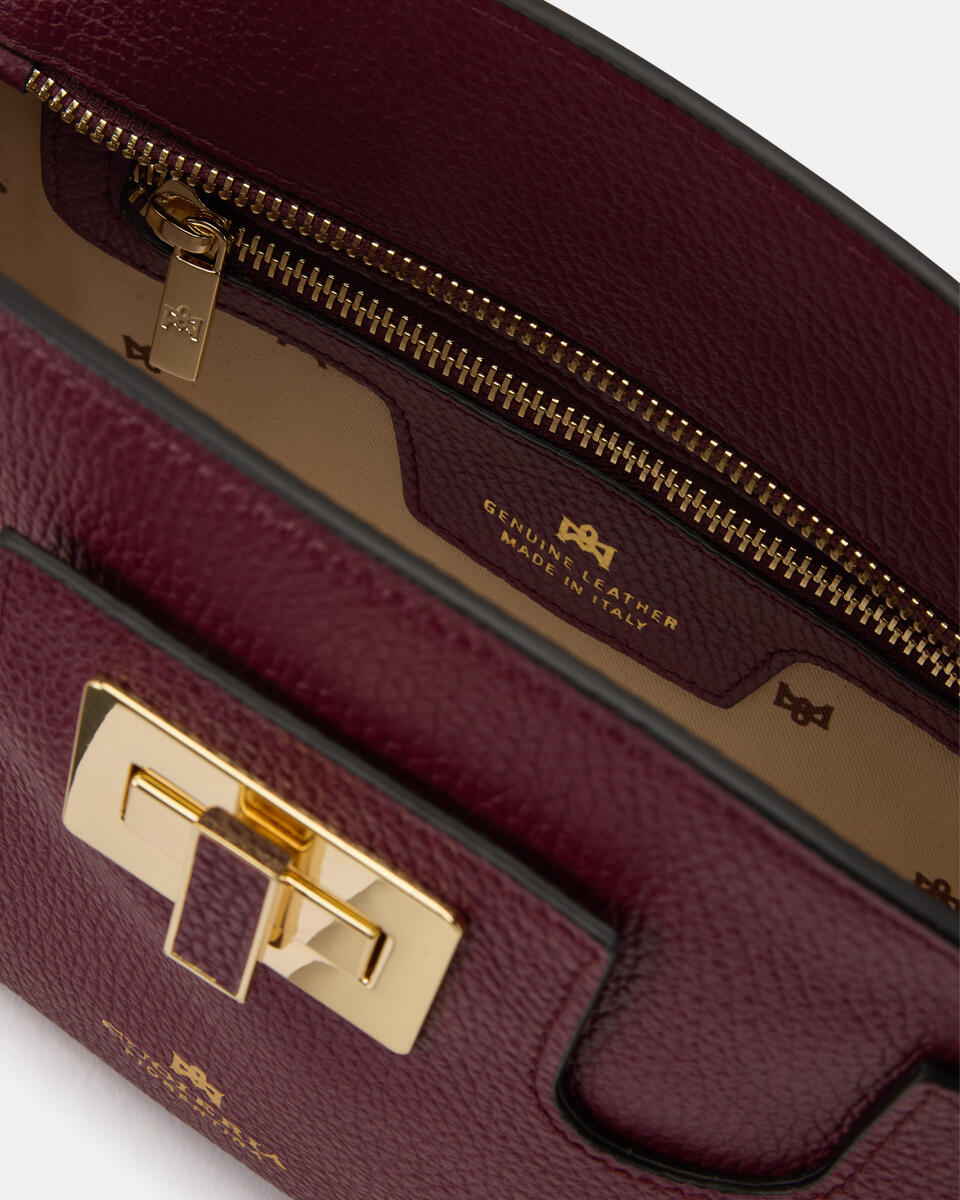 Bella Soft Pouch Bordeaux  - Pochette - Borse Donna - Borse - Cuoieria Fiorentina
