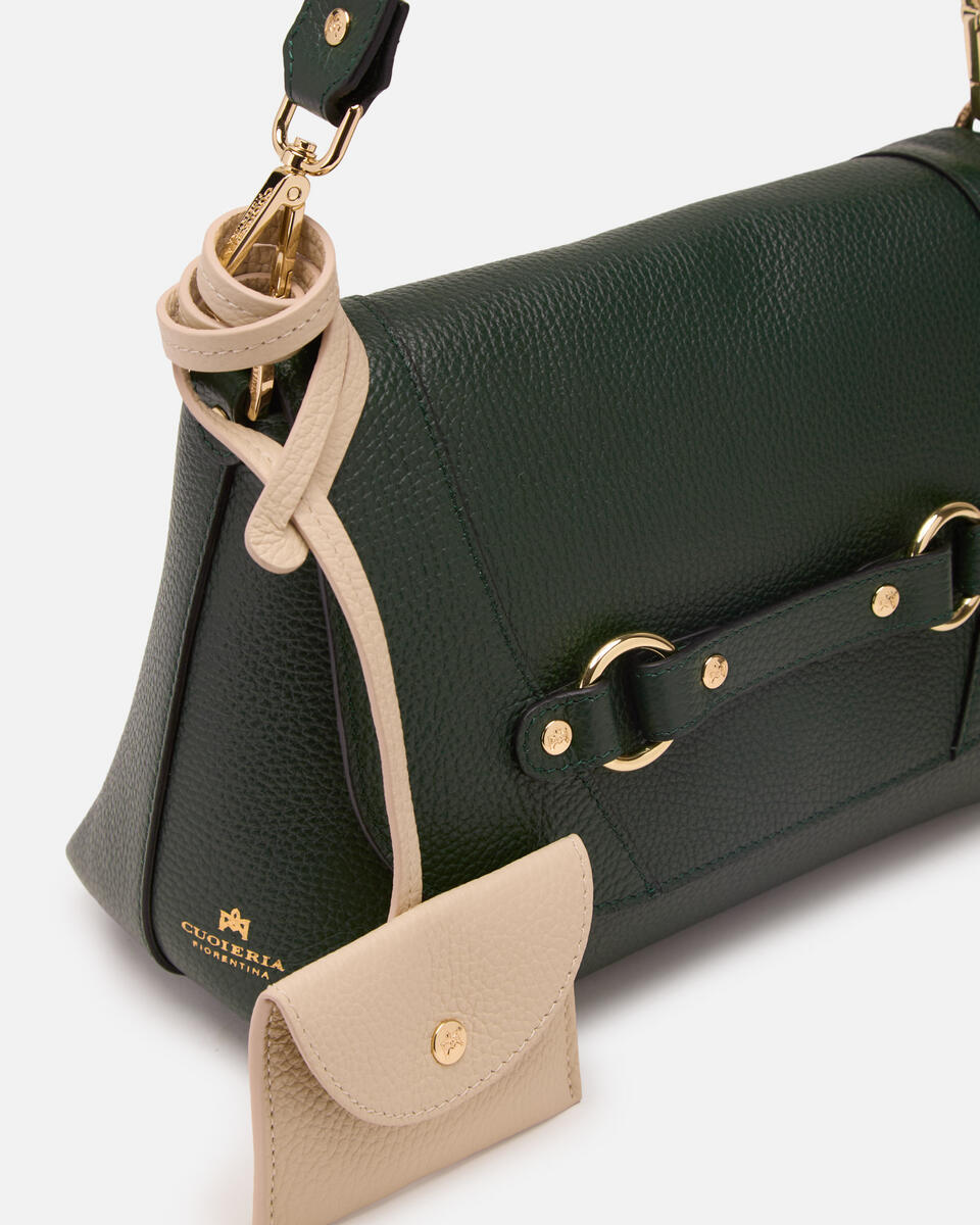 FLAP BAG Mossprosecco  - Messenger Bags - Women's Bags - Bags - Cuoieria Fiorentina