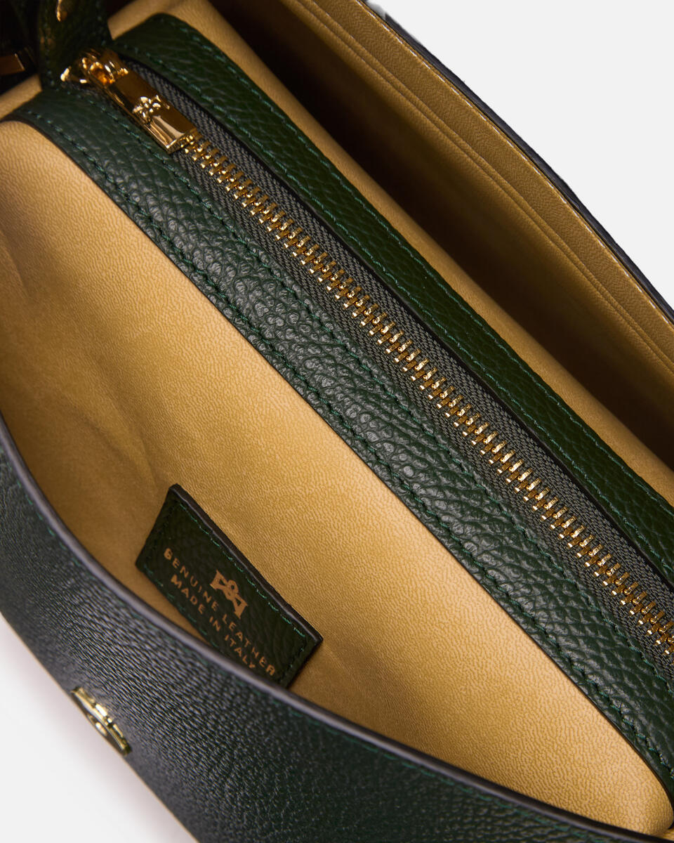 FLAP BAG Mossprosecco  - Messenger Bags - Women's Bags - Bags - Cuoieria Fiorentina