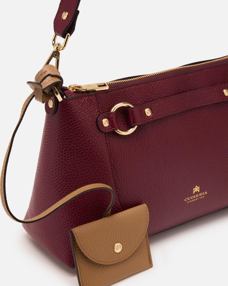 POUCH Bordeauxdesert  - Crossbody Bags - Women's Bags - Bags - Cuoieria Fiorentina