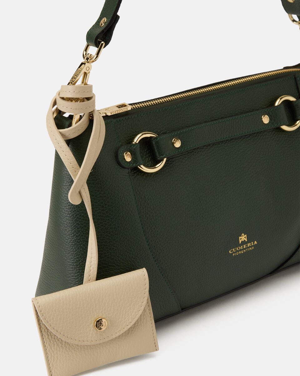 POUCH Mossprosecco  - Crossbody Bags - Women's Bags - Bags - Cuoieria Fiorentina
