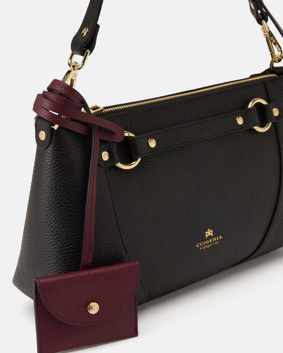 POUCH Blackbordeaux  - Crossbody Bags - Women's Bags - Bags - Cuoieria Fiorentina