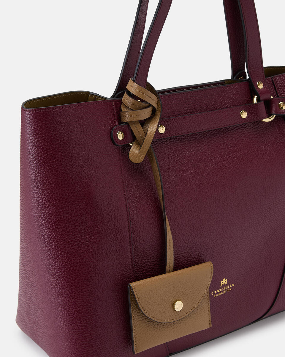 SHOPPING BAG Bordeauxdesert  - Shopping - Women's Bags - Bags - Cuoieria Fiorentina