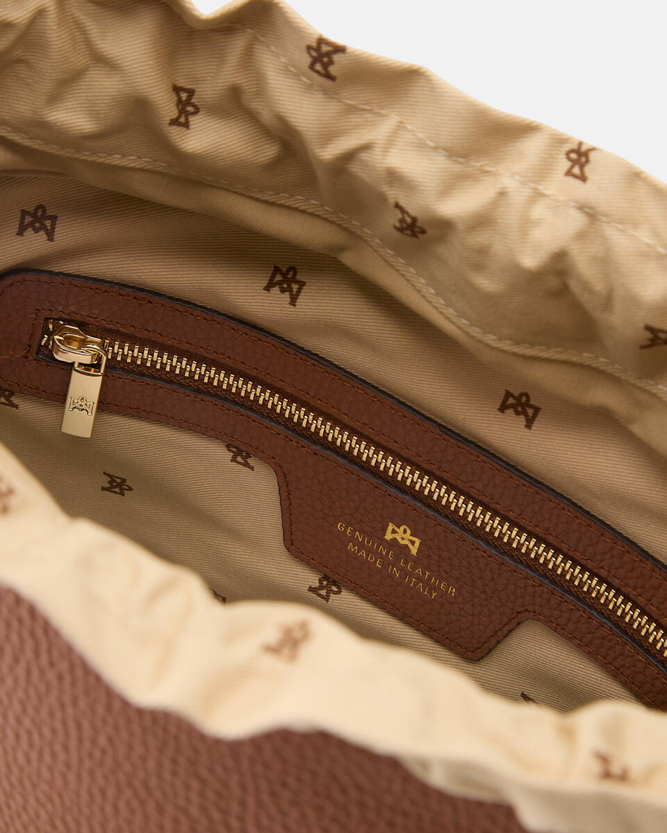 BUCKET BAG Caramel  - Bucket Bags - Women's Bags - Bags - Cuoieria Fiorentina