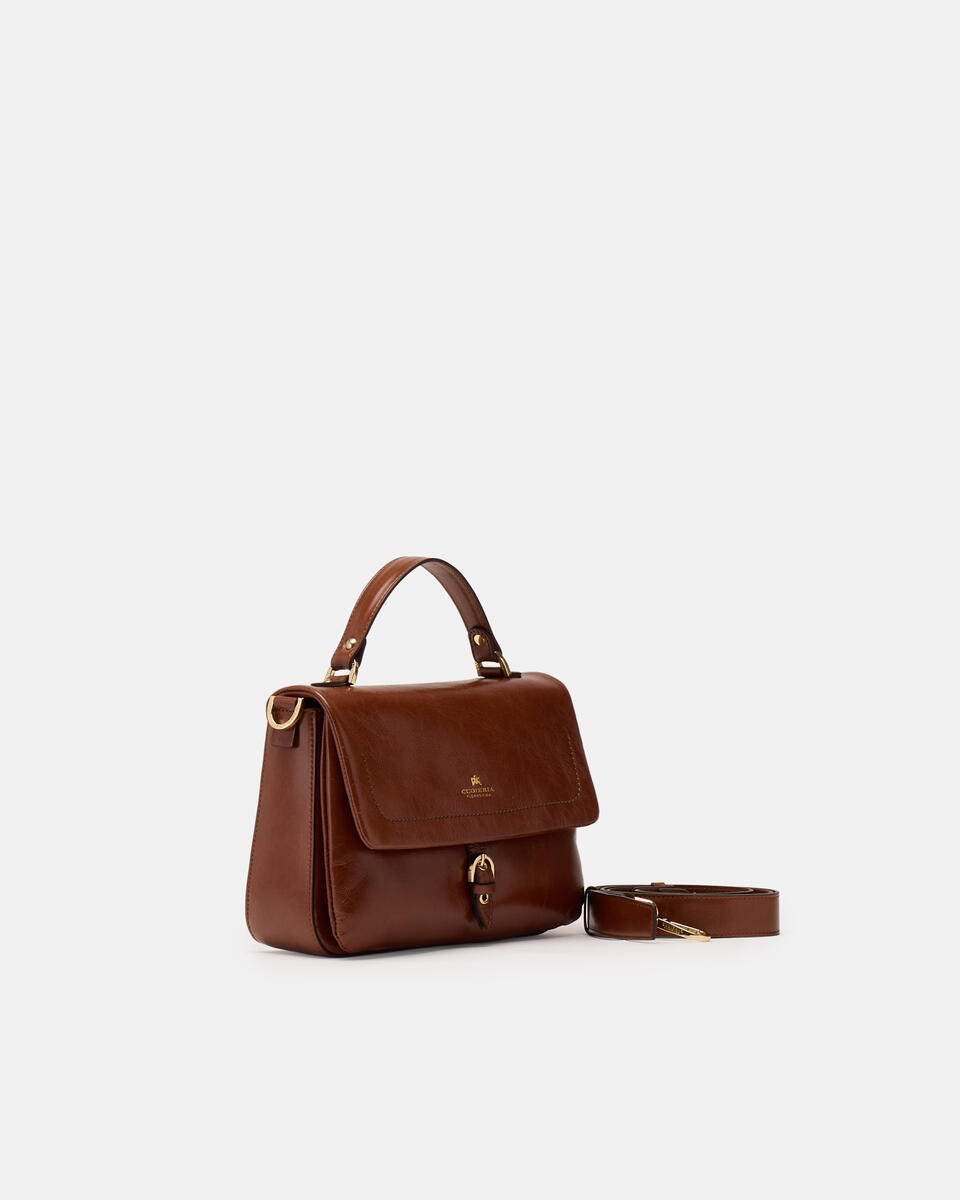 SMALL FLAP BAG Caramel  - Messenger Bags - Women's Bags - Bags - Cuoieria Fiorentina