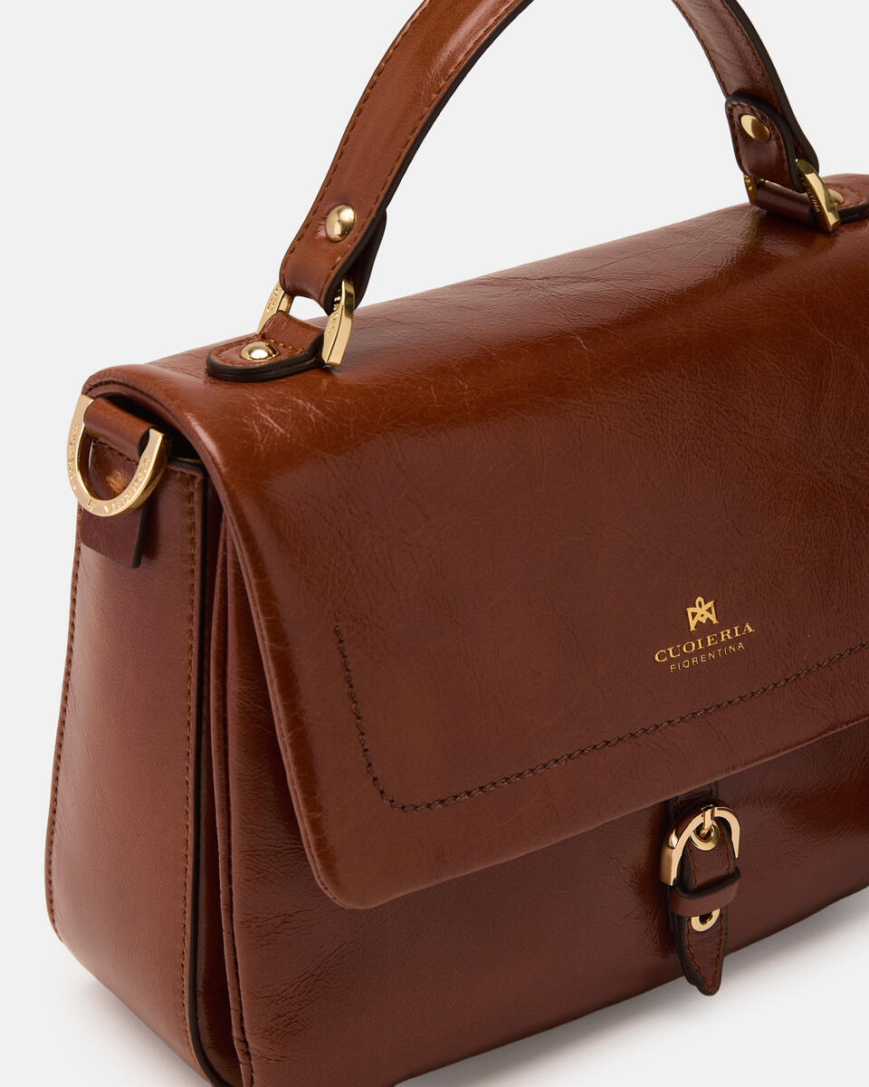 SMALL FLAP BAG Caramel  - Messenger Bags - Women's Bags - Bags - Cuoieria Fiorentina