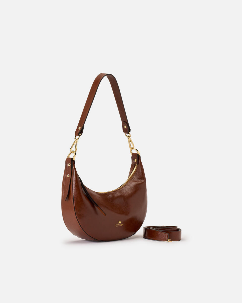 SMALL HOBO BAG Caramel  - Shoulder Bags - Women's Bags - Bags - Cuoieria Fiorentina