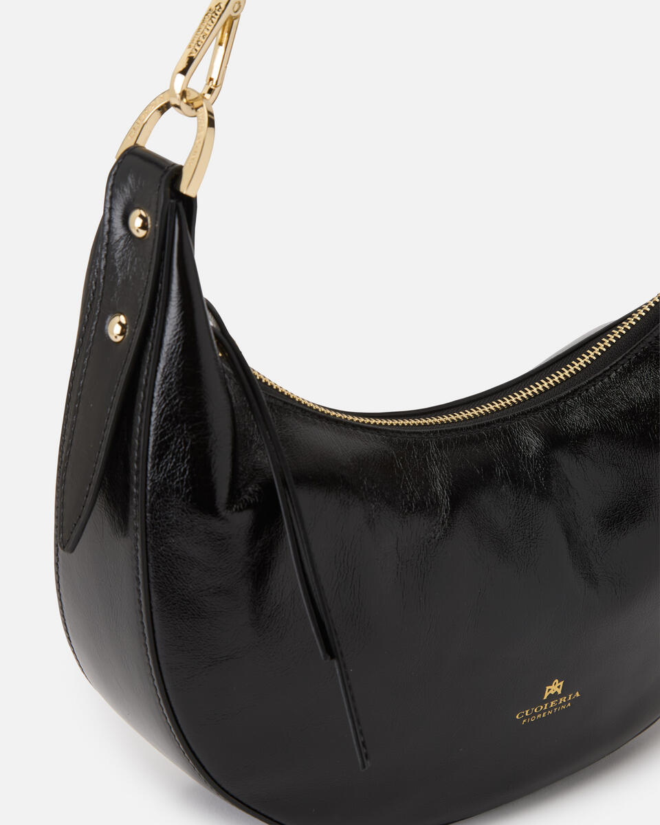 Eva soft Small hobo Vintage Nero  - Borse A Spalla - Borse Donna - Borse - Cuoieria Fiorentina