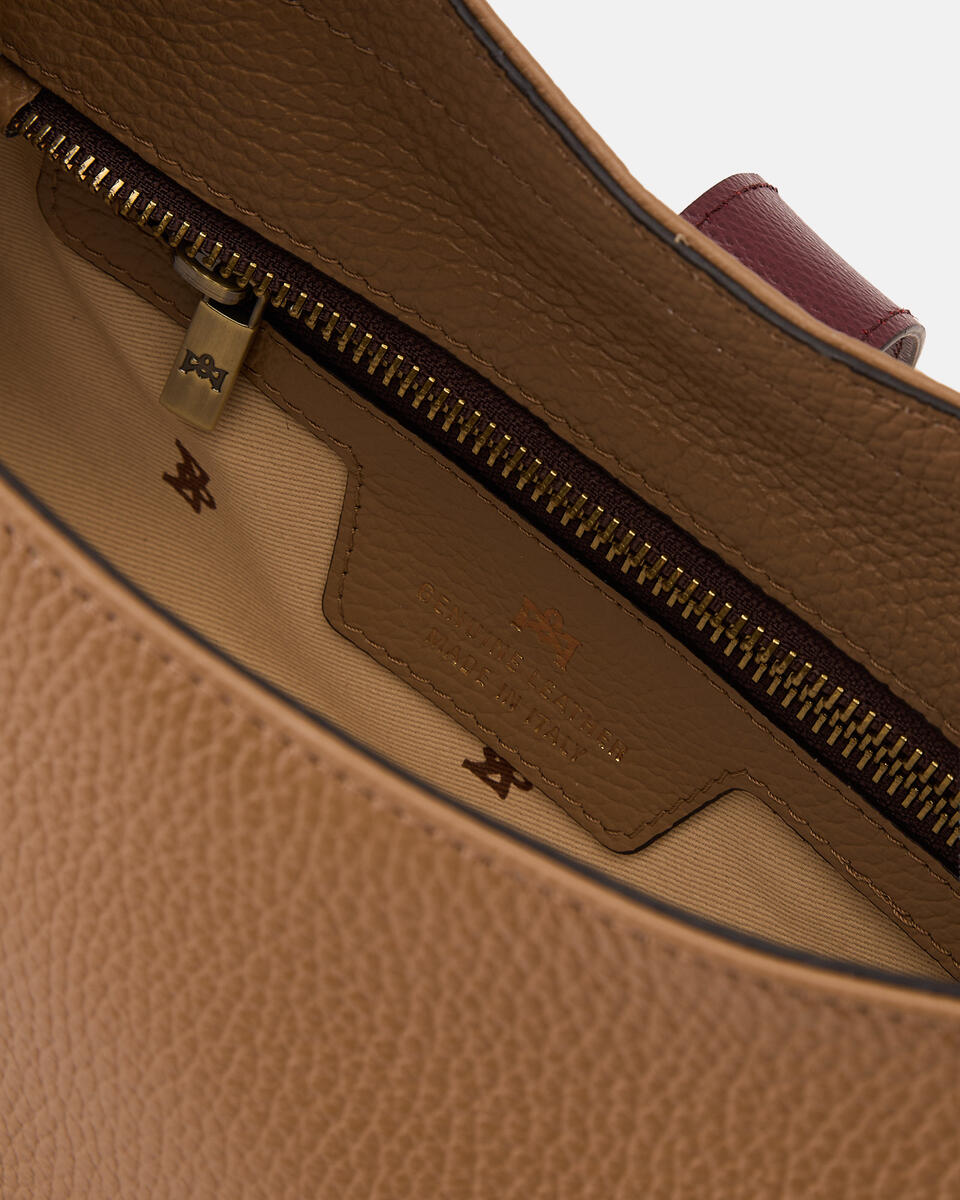 Hook large hobo Desertbordeaux  - Tote Bag - Borse Donna - Borse - Cuoieria Fiorentina