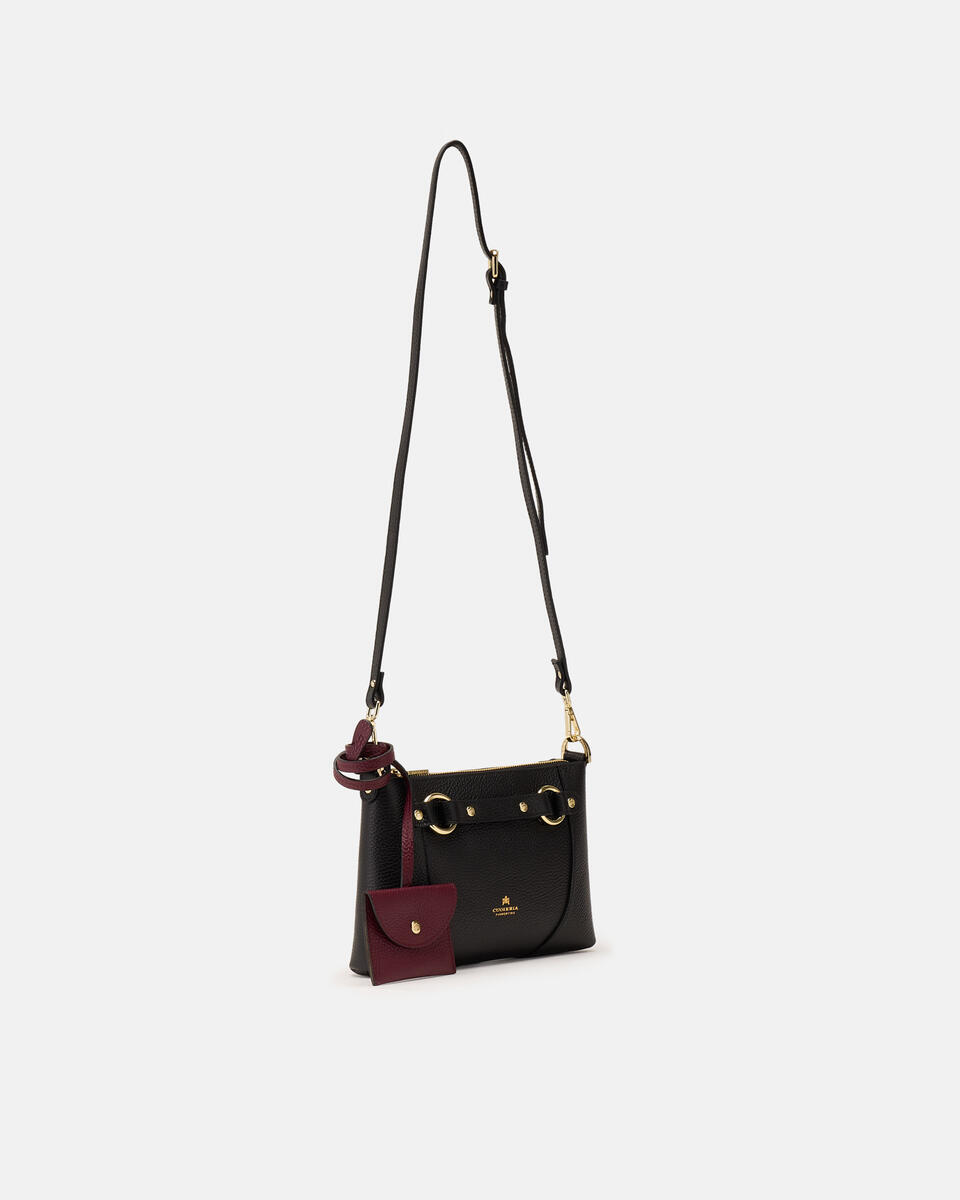 SMALL POUCH Blackbordeaux  - Crossbody Bags - Women's Bags - Bags - Cuoieria Fiorentina