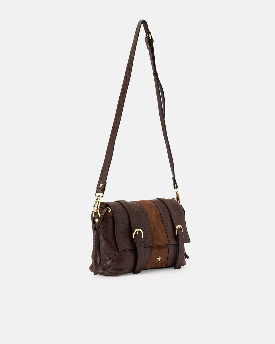Sybel Flap bag Cioccolato  - Messenger - Borse Donna - Borse - Cuoieria Fiorentina