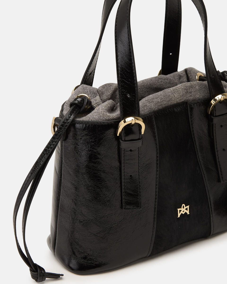 SMALL TOTE BAG Black  - Tote Bags - Women's Bags - Bags - Cuoieria Fiorentina