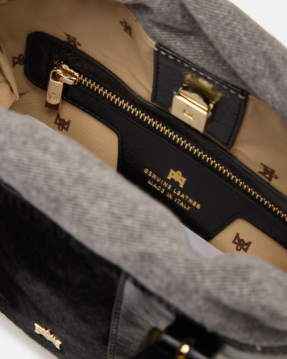 SMALL TOTE BAG Black  - Tote Bags - Women's Bags - Bags - Cuoieria Fiorentina
