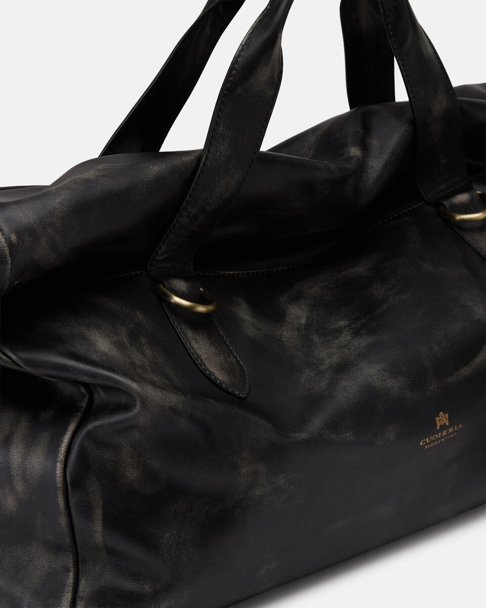 WEEKENDER Black  - Travel Bags - Men's Bags - Bags - Cuoieria Fiorentina