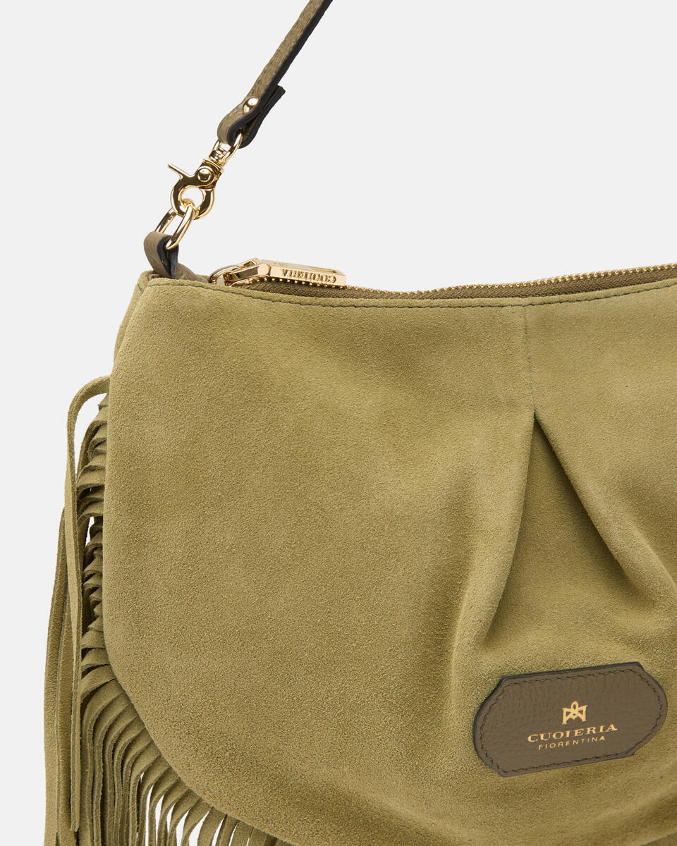 MINI POUCH Forest green   - Shoulder Bags - Women's Bags - Bags - Cuoieria Fiorentina