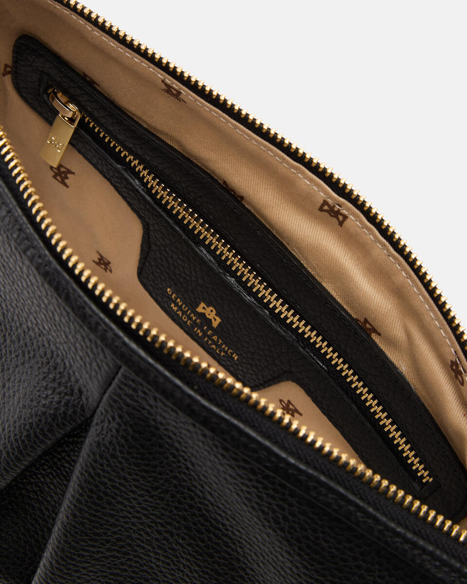 POUCH WITH FRINGES Black  - Shoulder Bags - Women's Bags - Bags - Cuoieria Fiorentina