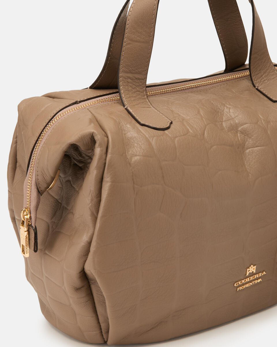 Carol Medium duffle in pelle Desert  - Tote Bag - Borse Donna - Borse - Cuoieria Fiorentina