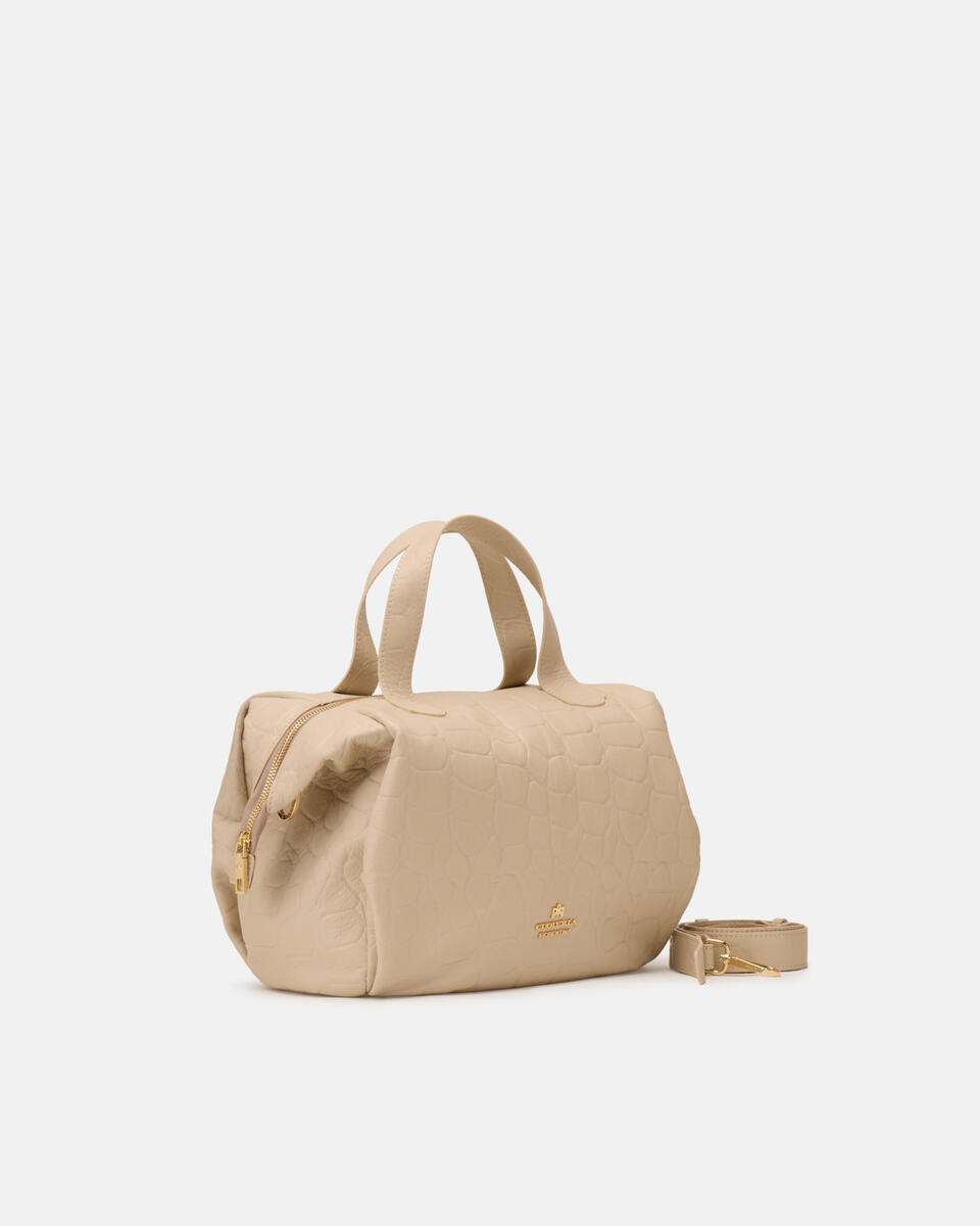 Carol Medium duffle in pelle Prosecco  - Tote Bag - Borse Donna - Borse - Cuoieria Fiorentina