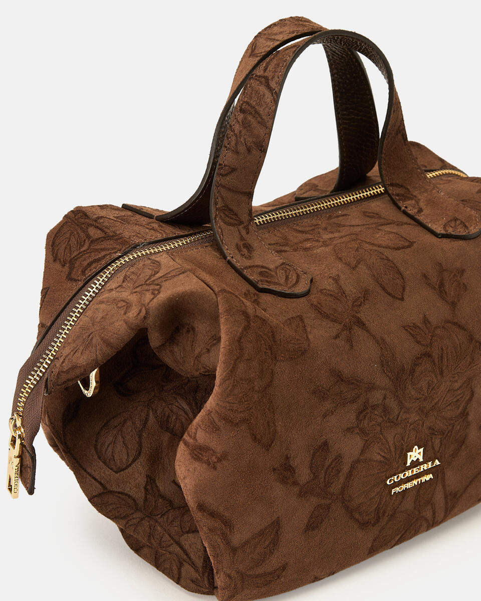 SMALL DUFFLE BAG Chocolate  - Tote Bags - Women's Bags - Bags - Cuoieria Fiorentina