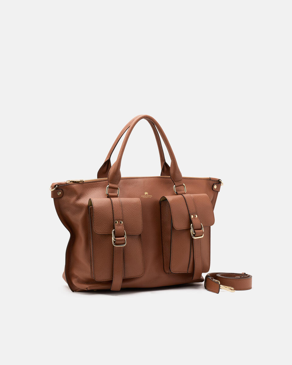 TOTE BAG Caramel  - Tote Bags - Women's Bags - Bags - Cuoieria Fiorentina