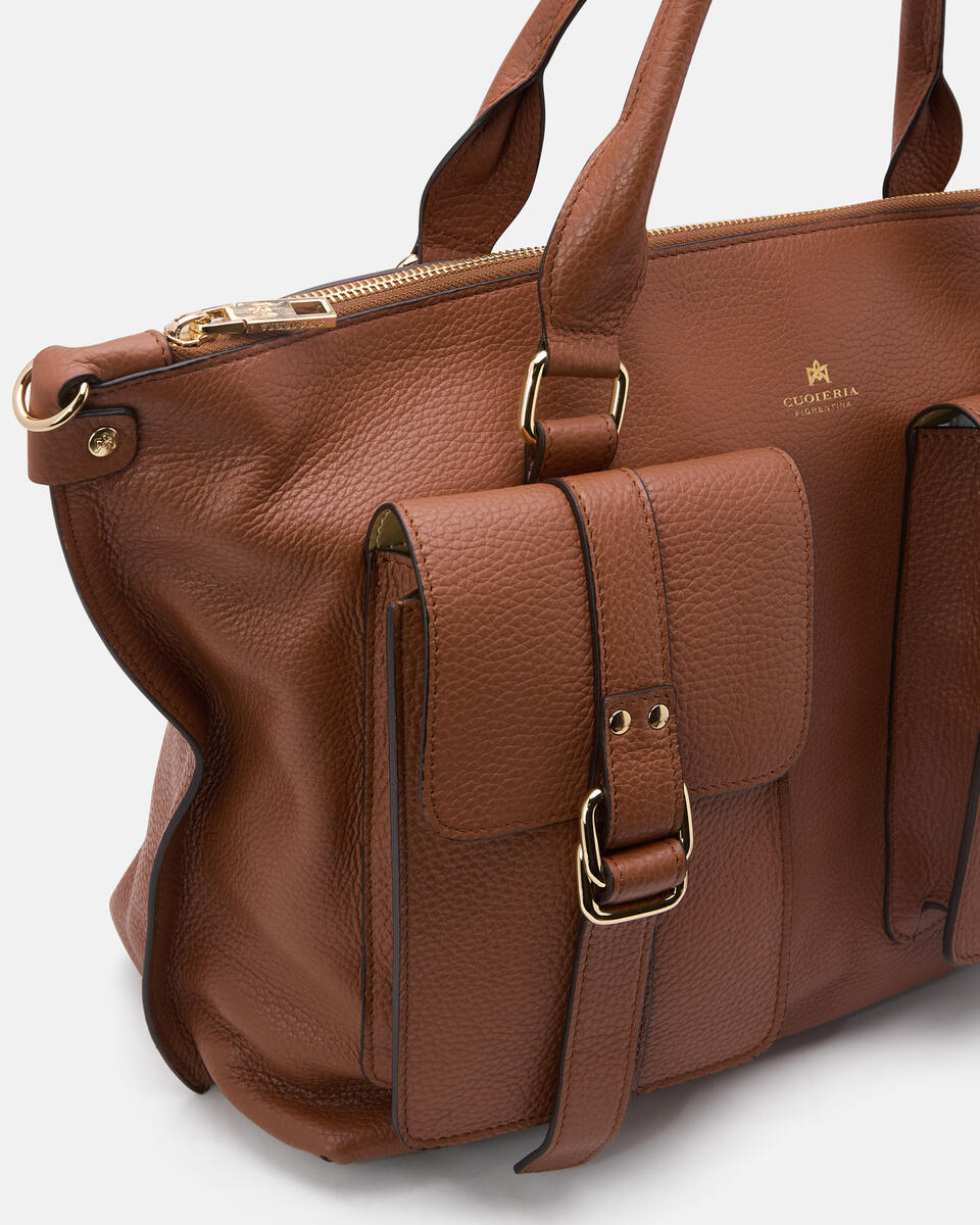 TOTE BAG Caramel  - Tote Bags - Women's Bags - Bags - Cuoieria Fiorentina
